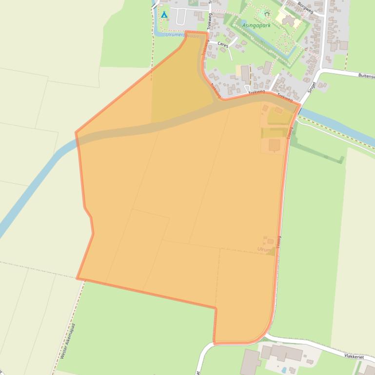 Kaart van postcodegebied 9971CW.