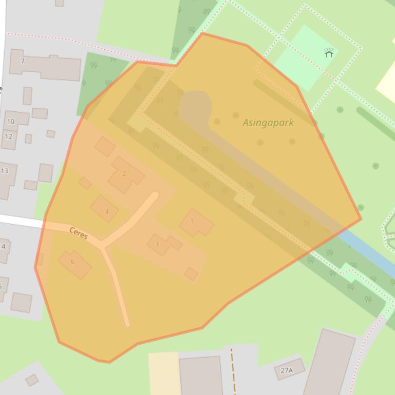 Kaart van postcodegebied 9971CZ.