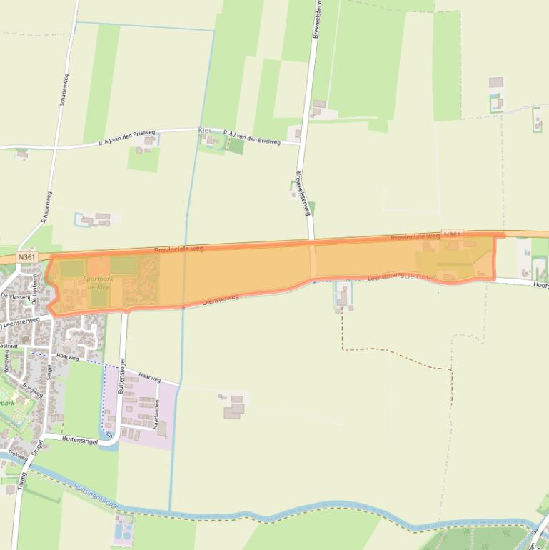 Kaart van postcodegebied 9971EB.