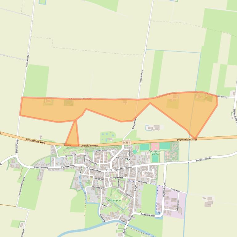 Kaart van postcodegebied 9971TA.