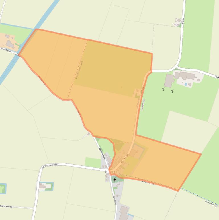 Kaart van postcodegebied 9972PA.