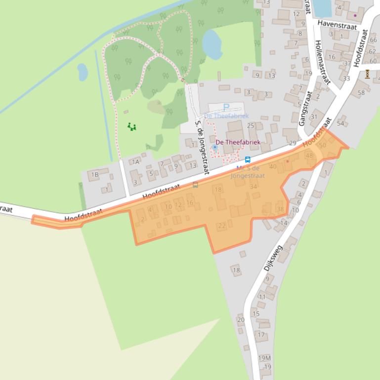 Kaart van postcodegebied 9973PG.