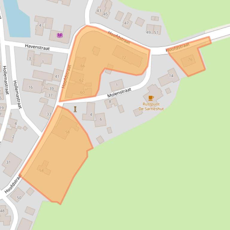 Kaart van postcodegebied 9973PH.