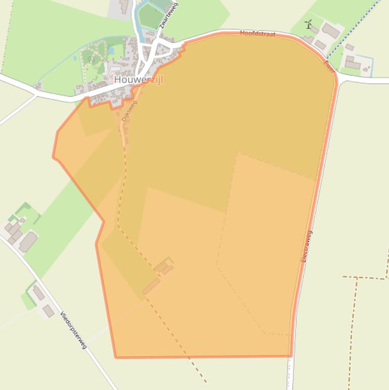 Kaart van postcodegebied 9973PR.