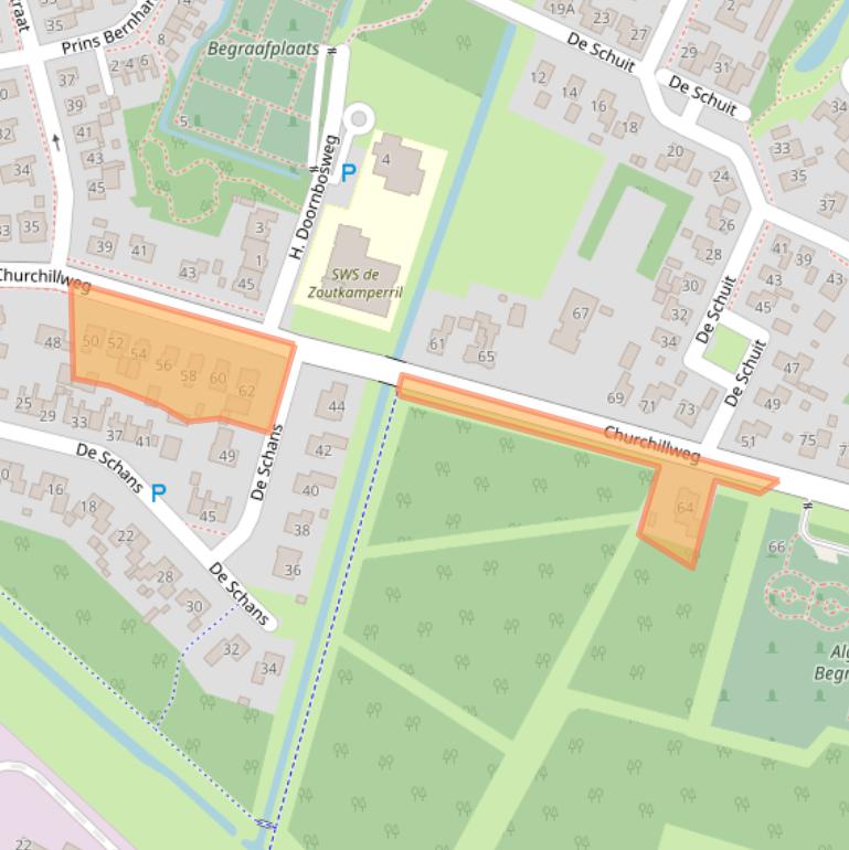 Kaart van postcodegebied 9974PD.