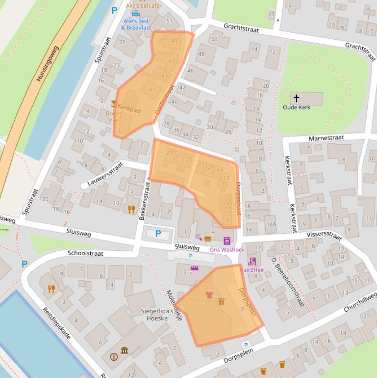 Kaart van postcodegebied 9974PN.