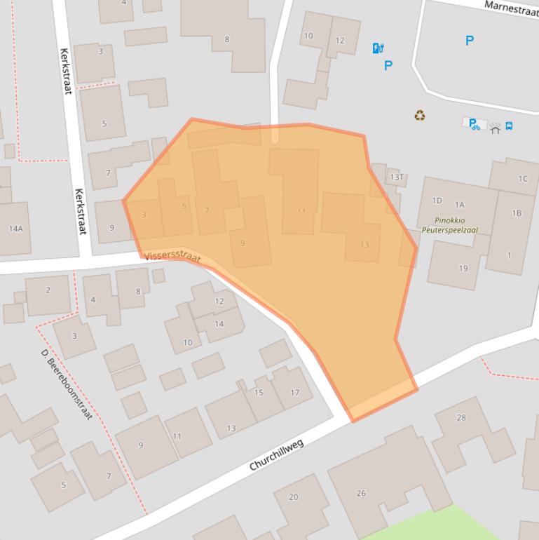 Kaart van postcodegebied 9974PV.