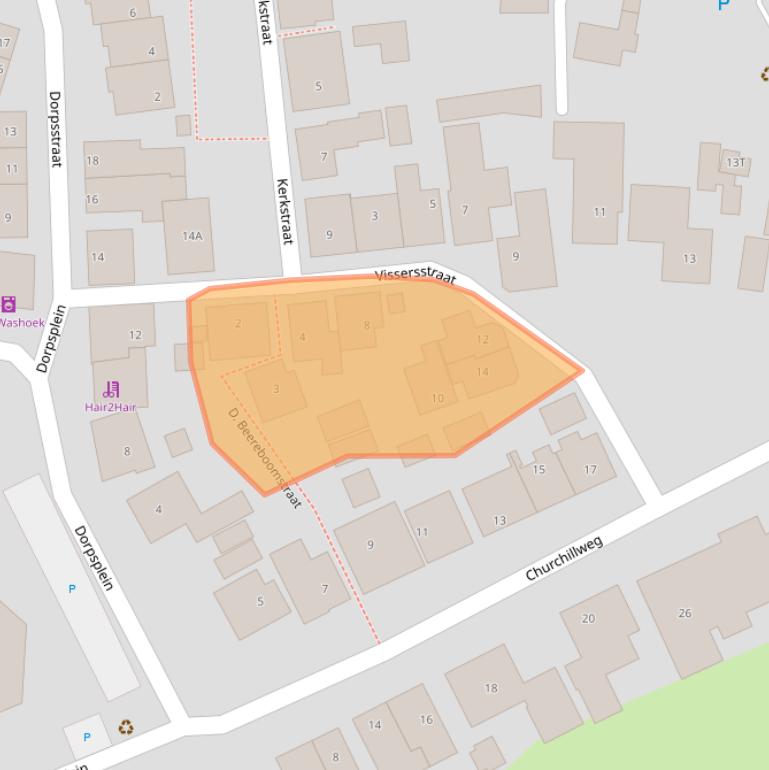 Kaart van postcodegebied 9974PW.