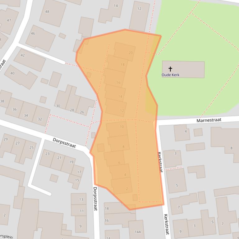 Kaart van postcodegebied 9974PZ.