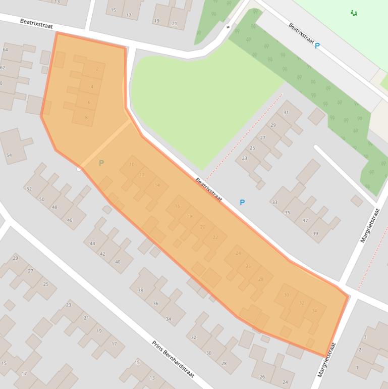 Kaart van postcodegebied 9974RX.