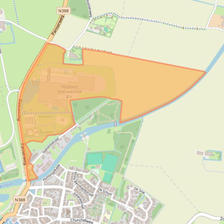 Kaart van postcodegebied 9974SL.