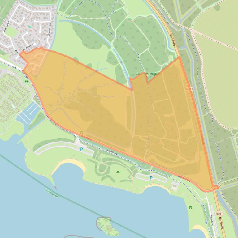 Kaart van postcodegebied 9976VA.