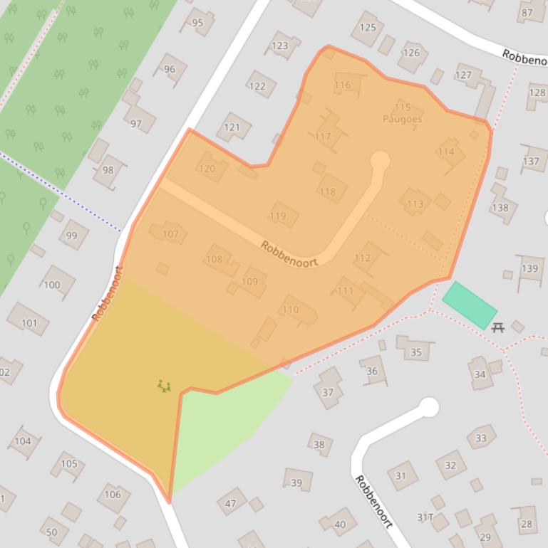 Kaart van postcodegebied 9976VG.