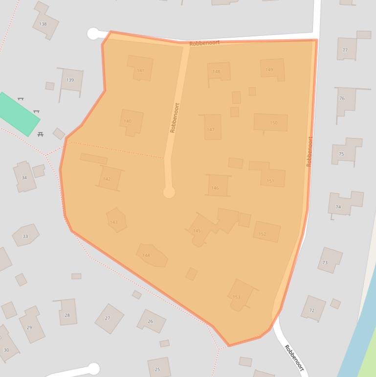 Kaart van postcodegebied 9976VJ.