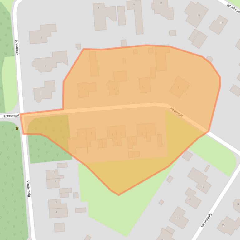 Kaart van postcodegebied 9976VK.