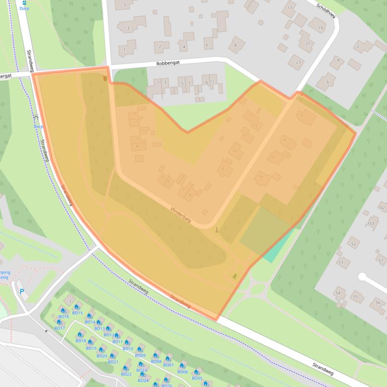 Kaart van postcodegebied 9976VL.