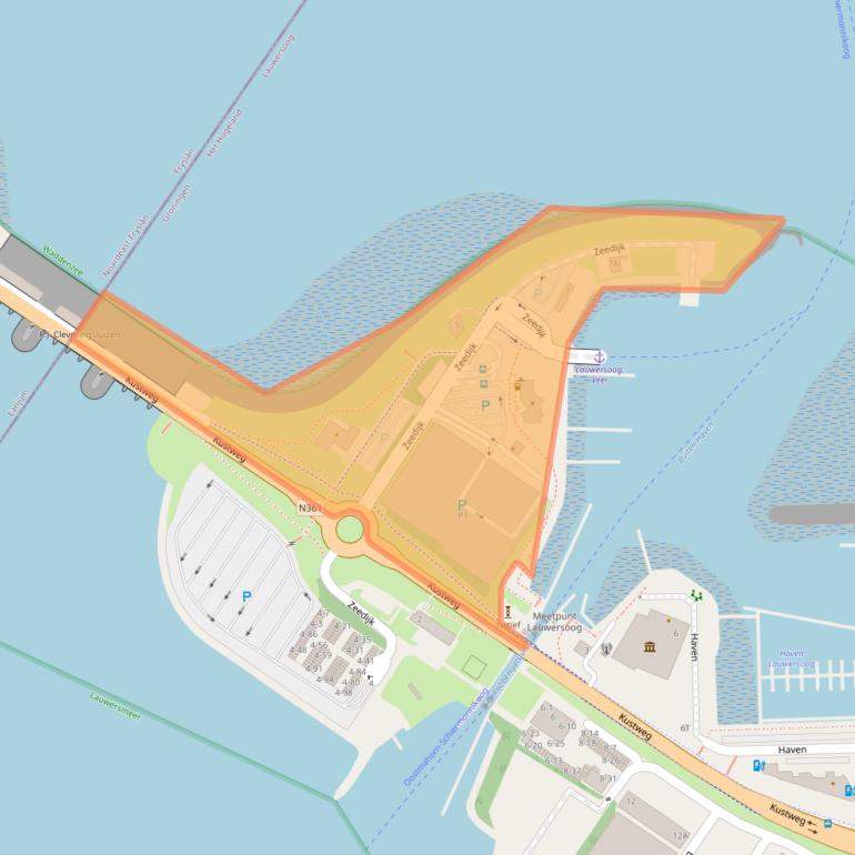 Kaart van postcodegebied 9976VM.