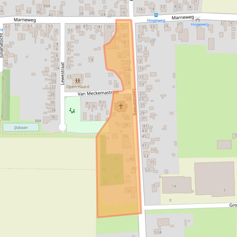 Kaart van postcodegebied 9977PC.