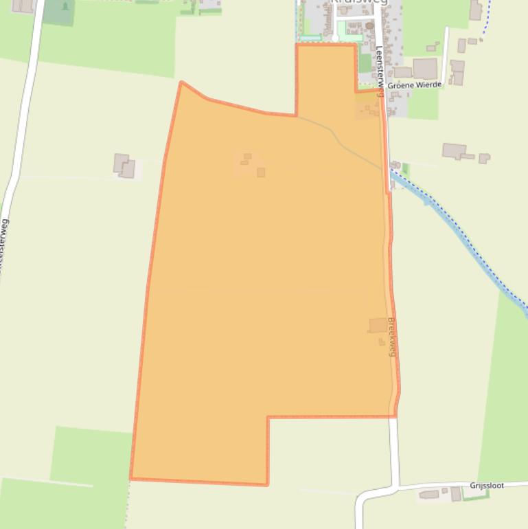 Kaart van postcodegebied 9977PD.