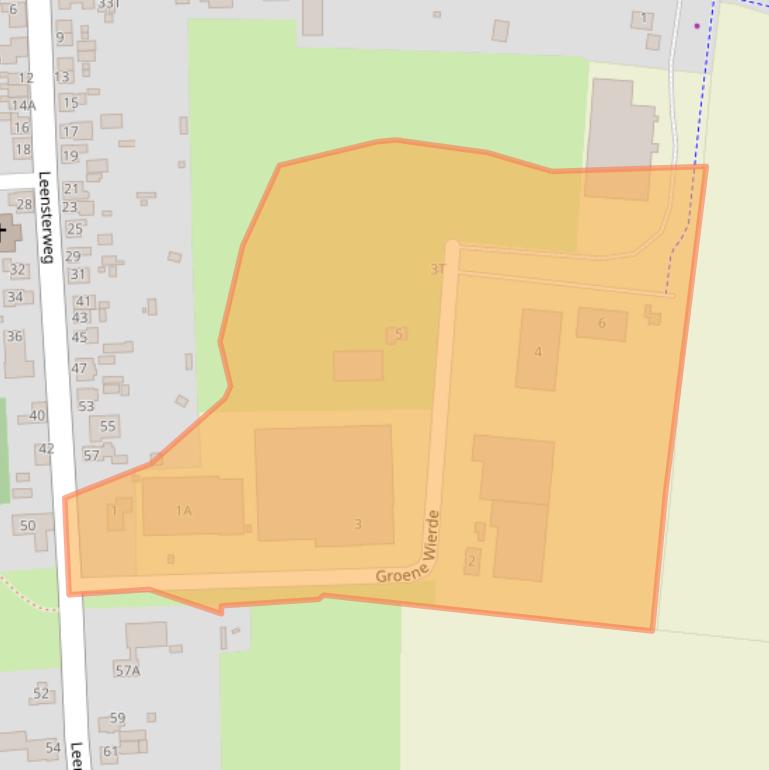 Kaart van postcodegebied 9977PT.