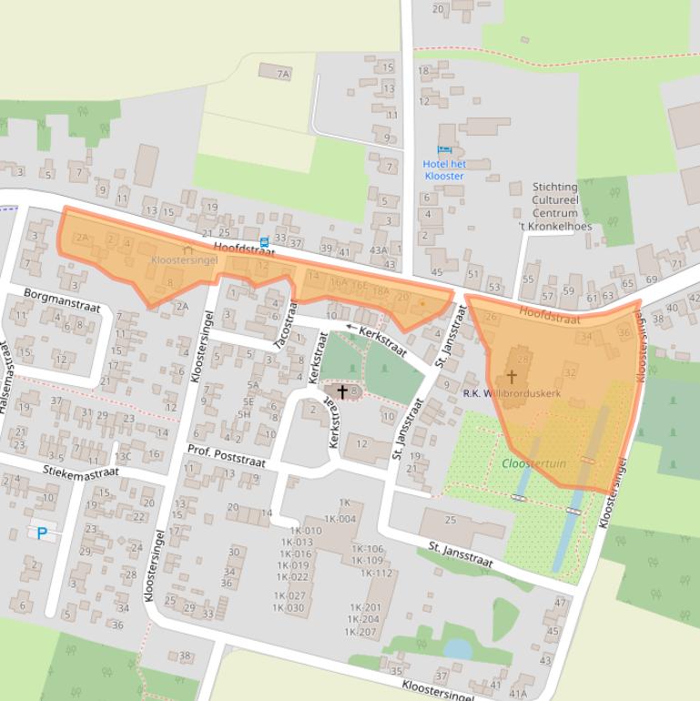 Kaart van postcodegebied 9977RD.