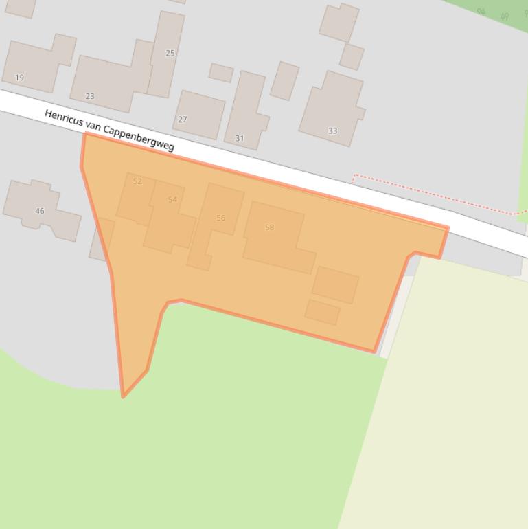 Kaart van postcodegebied 9977RX.