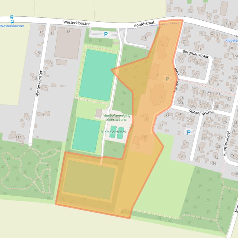 Kaart van postcodegebied 9977SE.