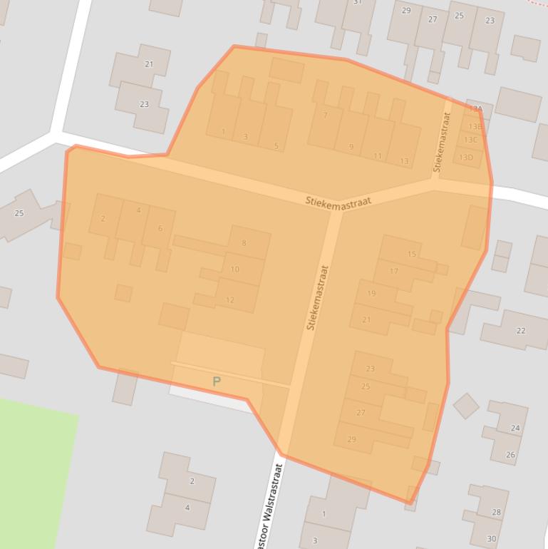 Kaart van postcodegebied 9977SK.