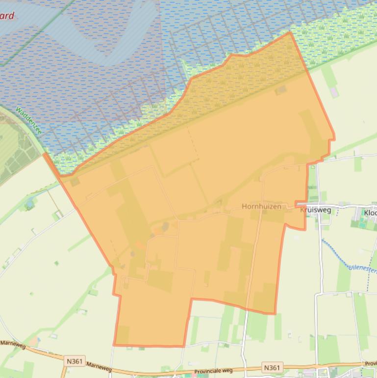 Kaart van postcodegebied 9978.