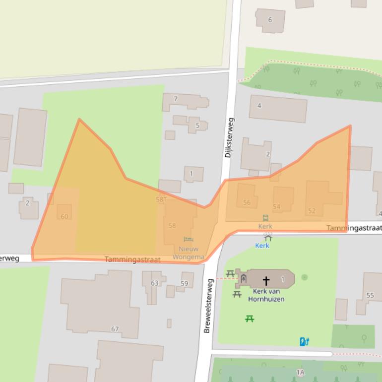 Kaart van postcodegebied 9978PD.