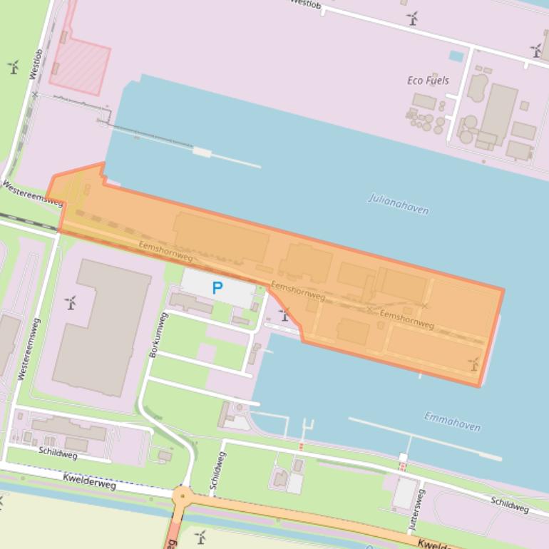 Kaart van postcodegebied 9979XK.