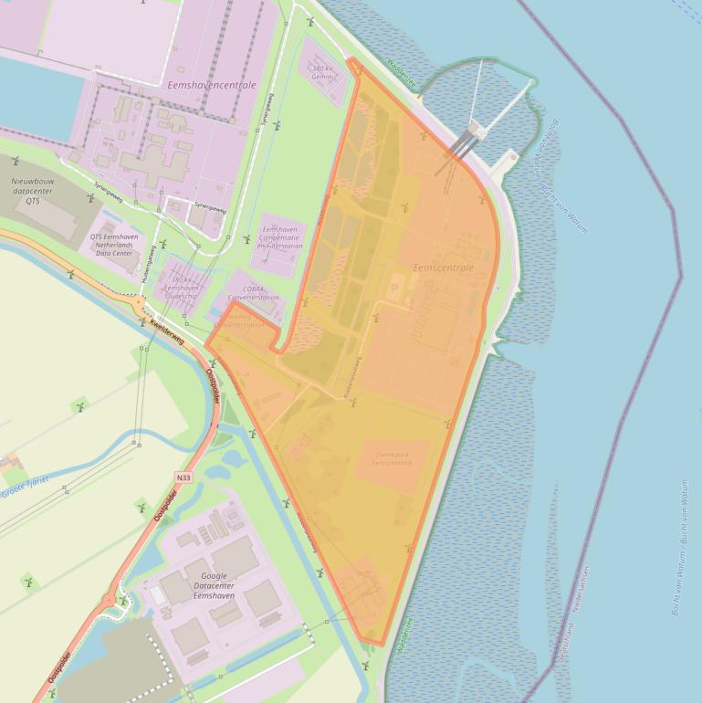 Kaart van postcodegebied 9979XL.