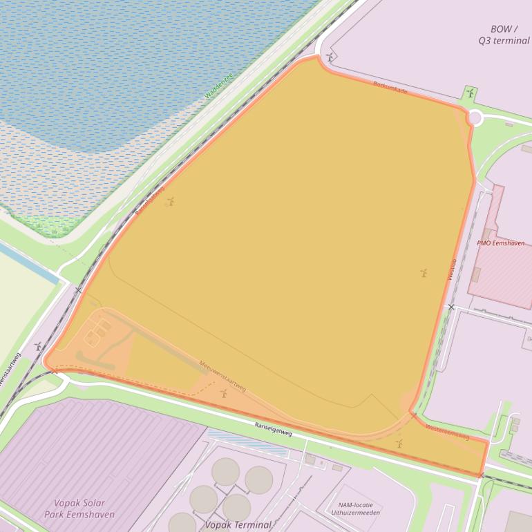 Kaart van postcodegebied 9979XM.