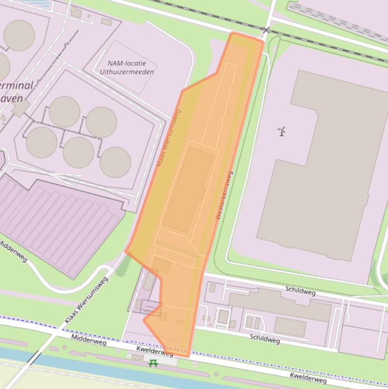 Kaart van postcodegebied 9979XP.