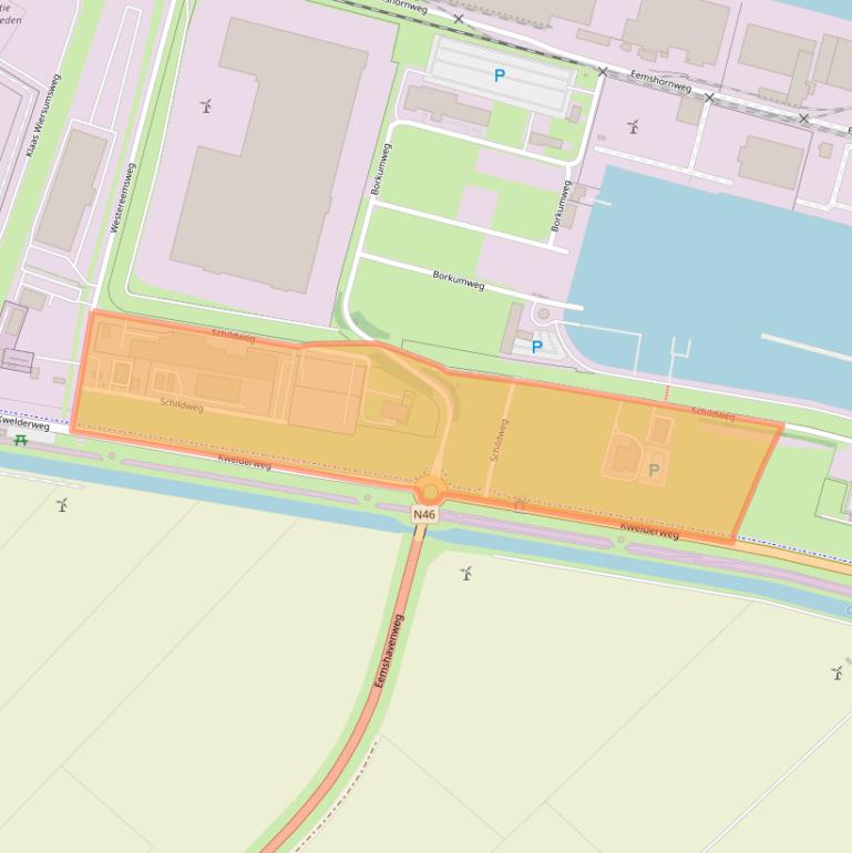 Kaart van postcodegebied 9979XR.