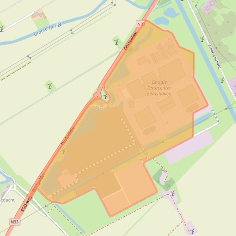 Kaart van postcodegebied 9979XT.