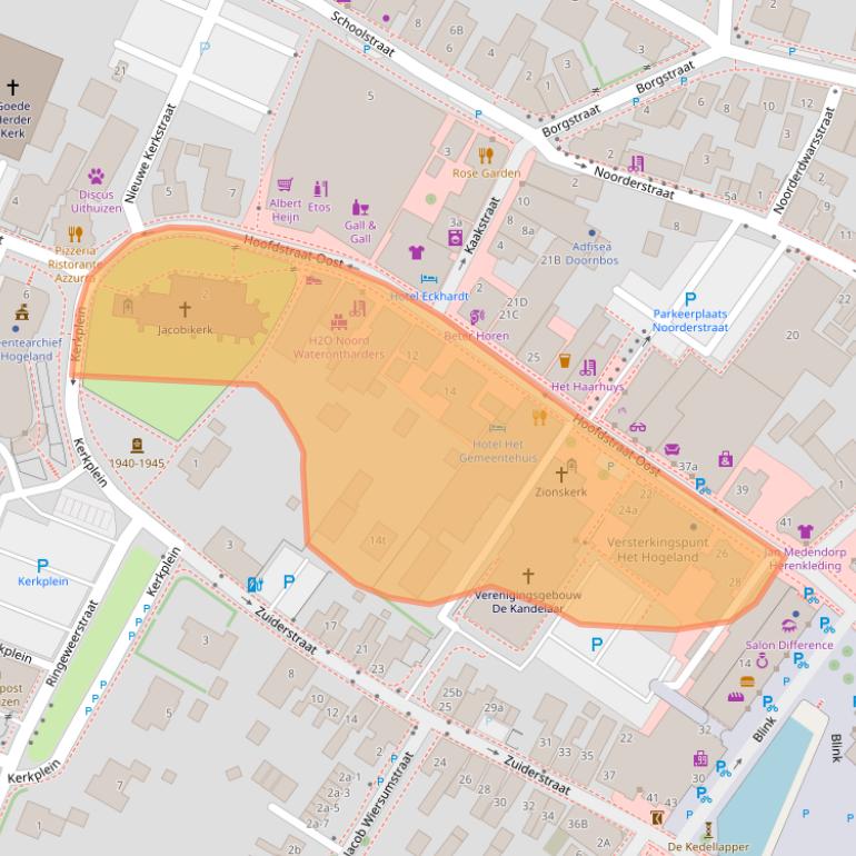Kaart van postcodegebied 9981AH.