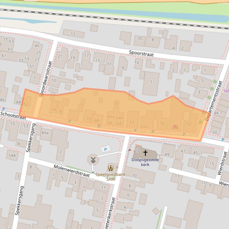 Kaart van postcodegebied 9981AP.