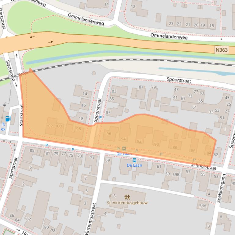 Kaart van postcodegebied 9981AR.