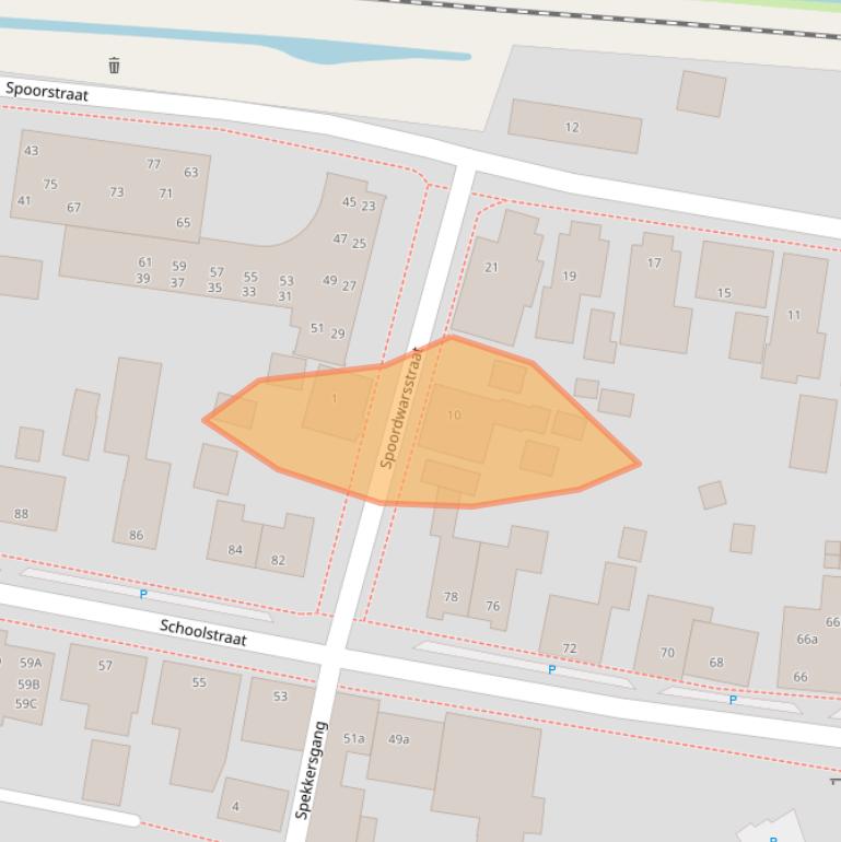 Kaart van postcodegebied 9981AS.