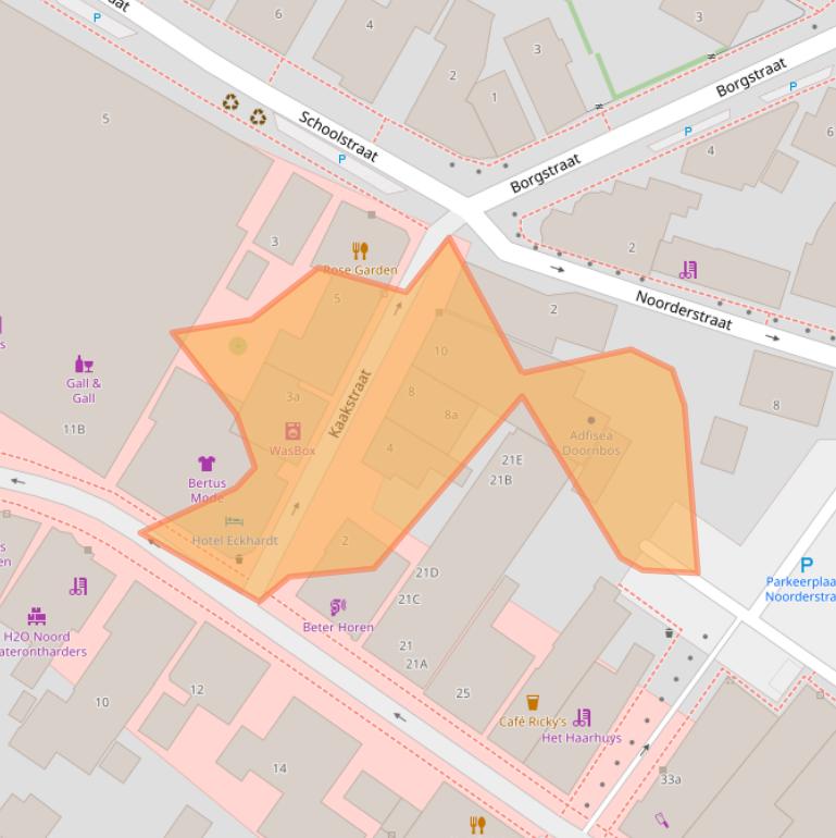 Kaart van postcodegebied 9981BG.