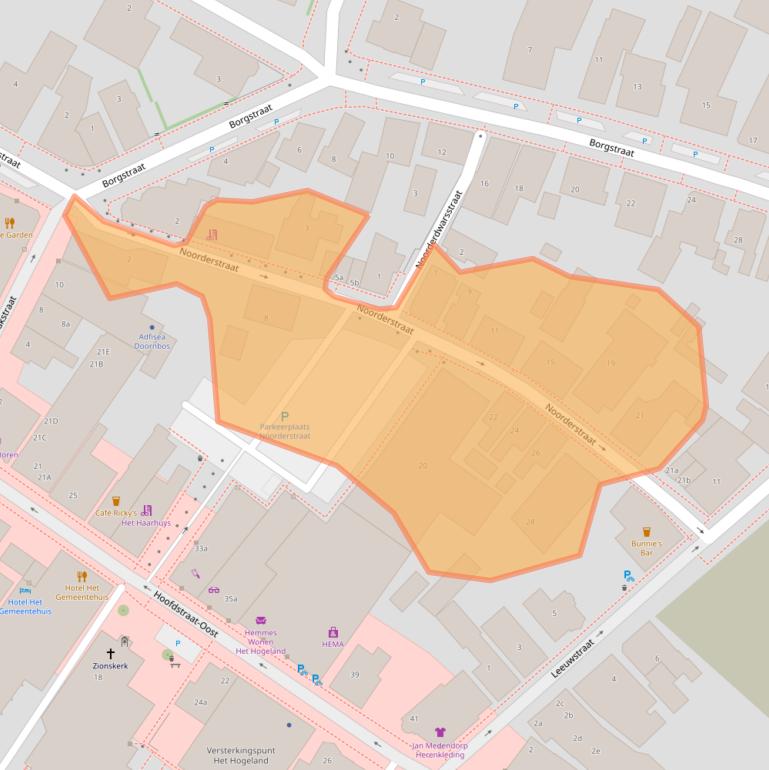 Kaart van postcodegebied 9981CL.