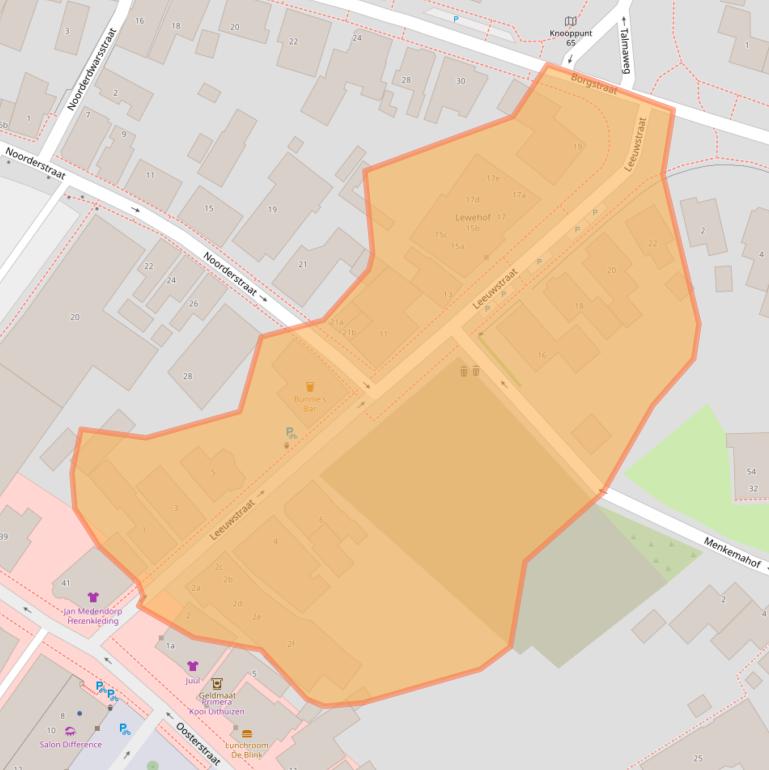 Kaart van postcodegebied 9981CM.