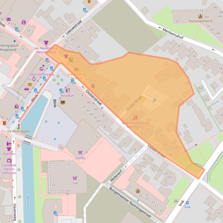 Kaart van postcodegebied 9981CN.