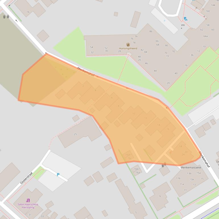 Kaart van postcodegebied 9981CS.