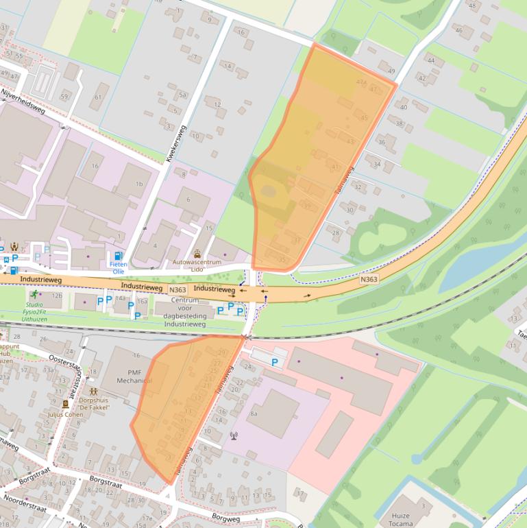 Kaart van postcodegebied 9981CW.