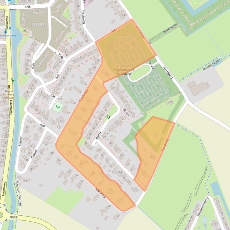 Kaart van postcodegebied 9981EB.