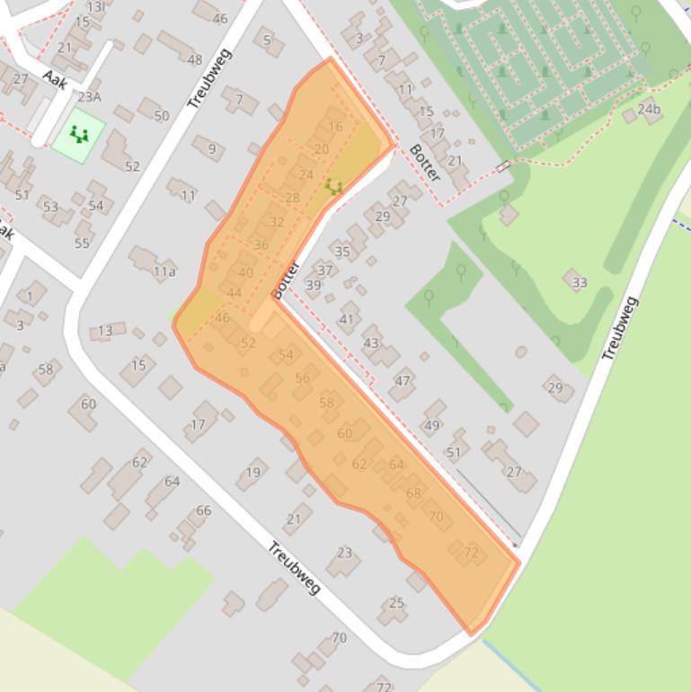 Kaart van postcodegebied 9981EN.