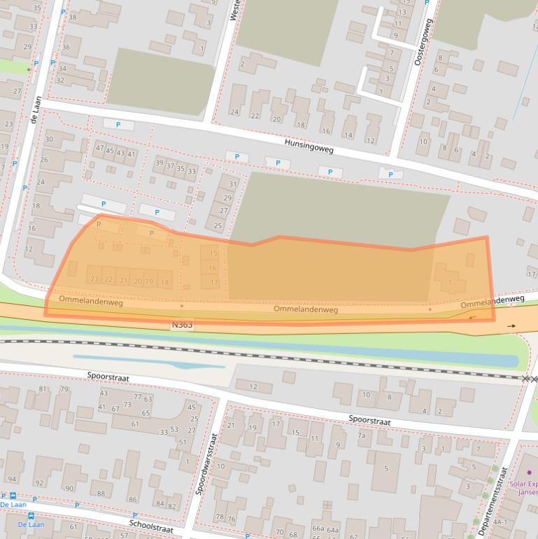 Kaart van postcodegebied 9981GK.