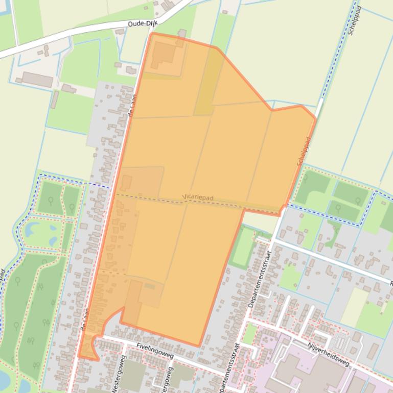 Kaart van postcodegebied 9981GR.